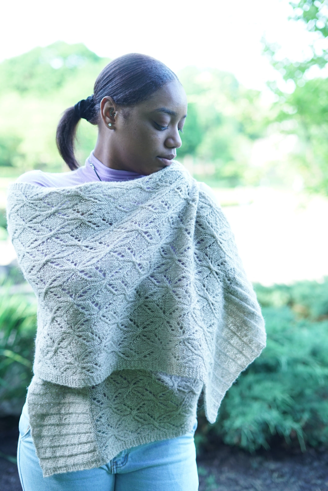 Spring Frost Scarf, Wrap, or Blanket