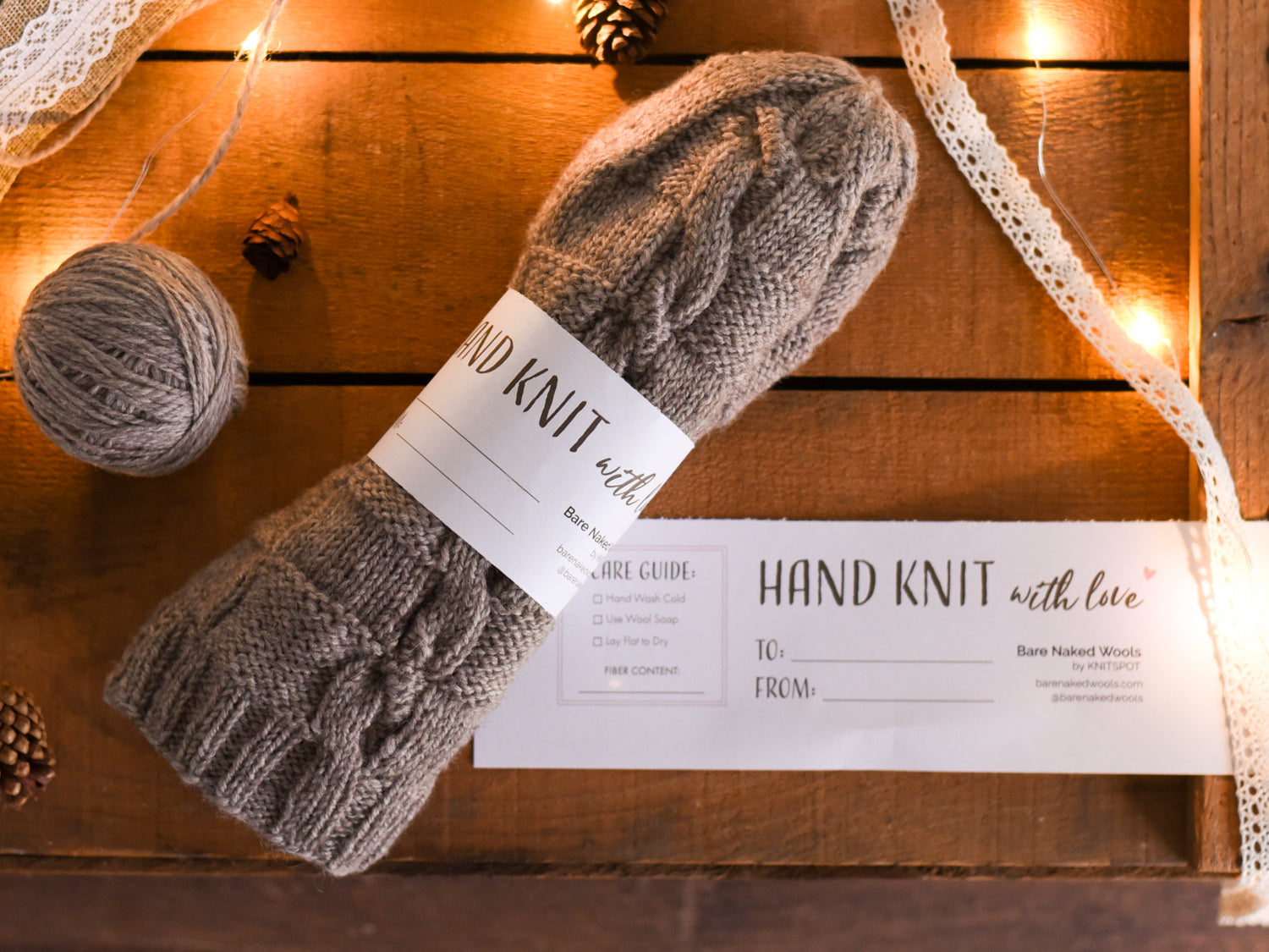 Free Printable Gift Tags - Hand knit with Love
