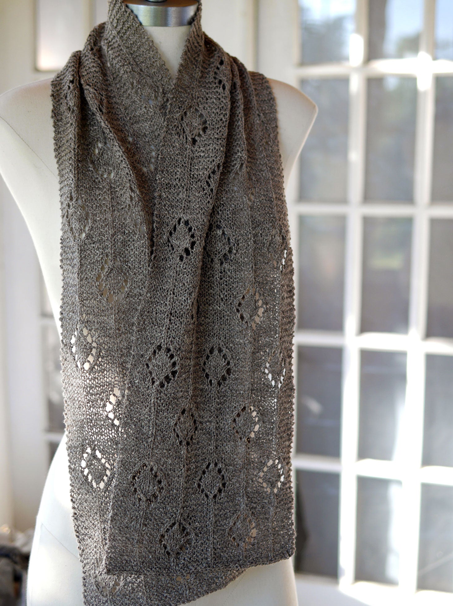 His Silk Tie Unisex Scarf <br/><small>knitting pattern</small>