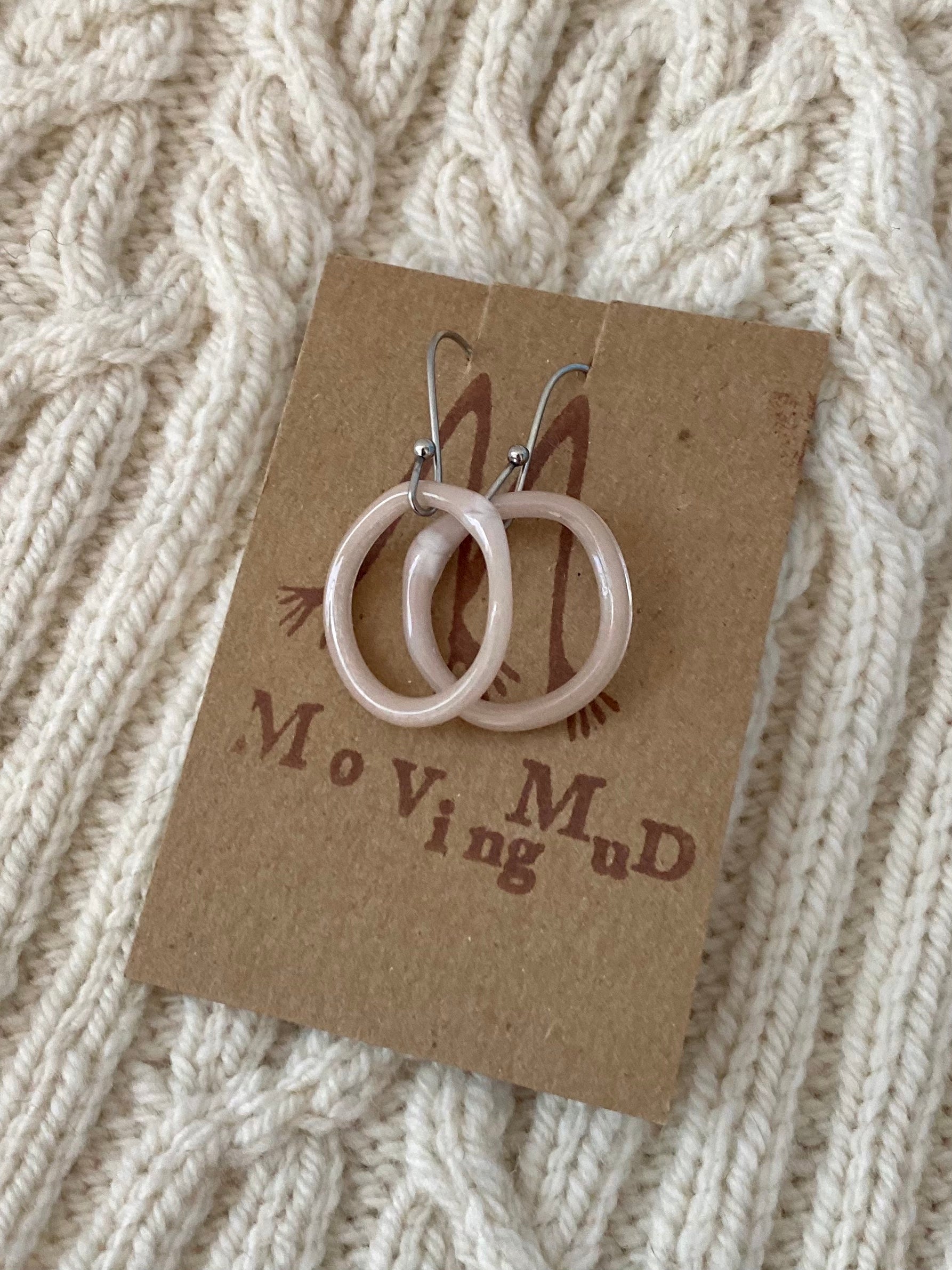Moving Mud Handcrafted Glass Earrings