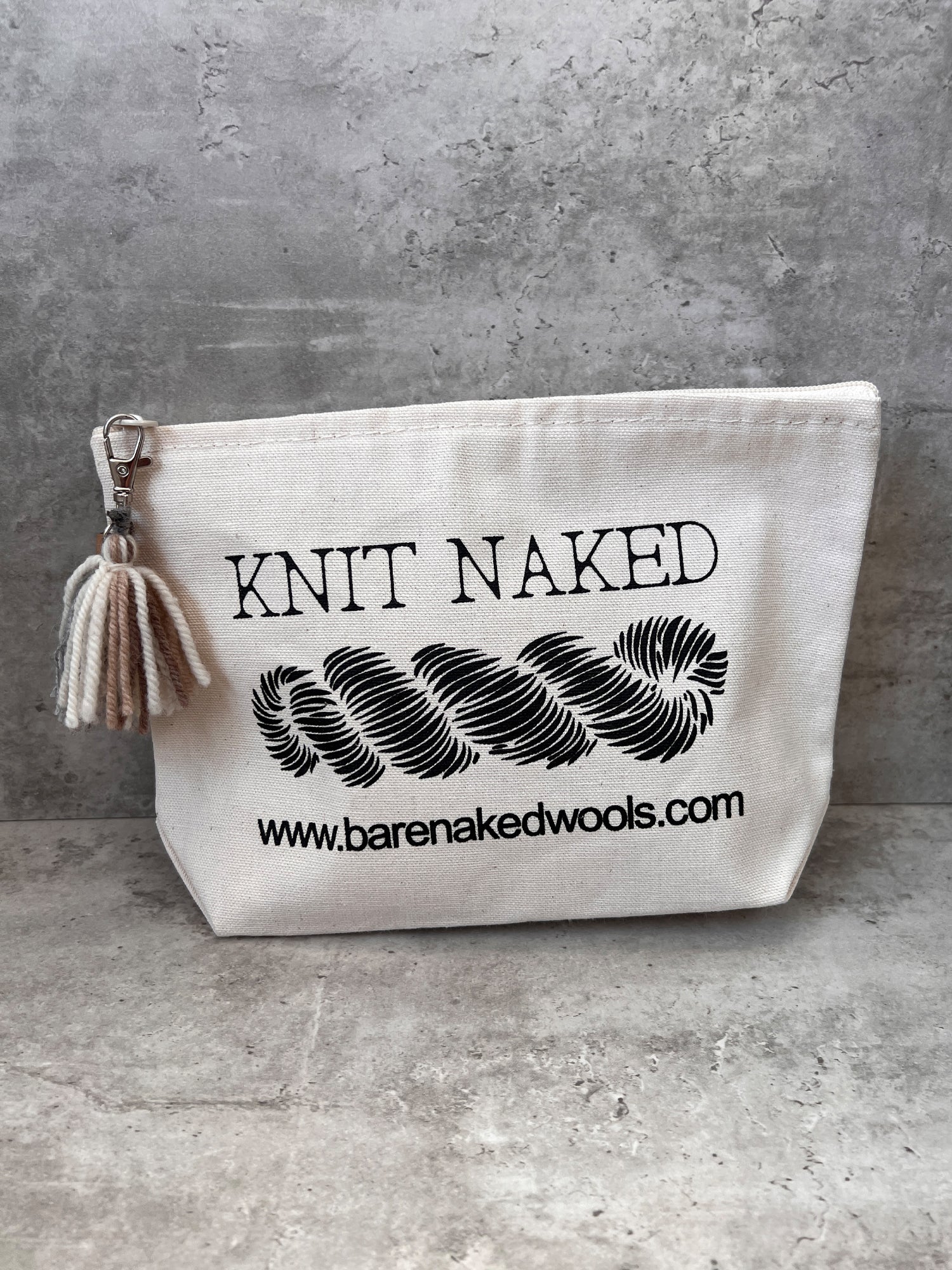 BNW "Knit Naked" Zipper Tote