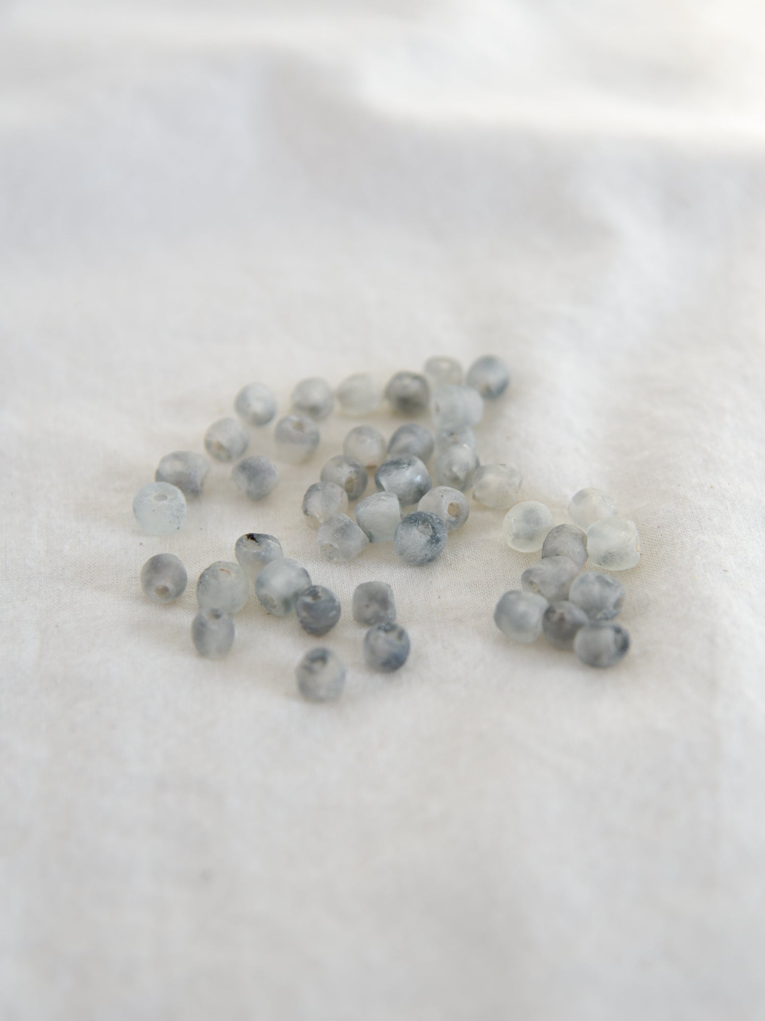 Ecobutterfly Artisan Glass Beads --Mottled Ash