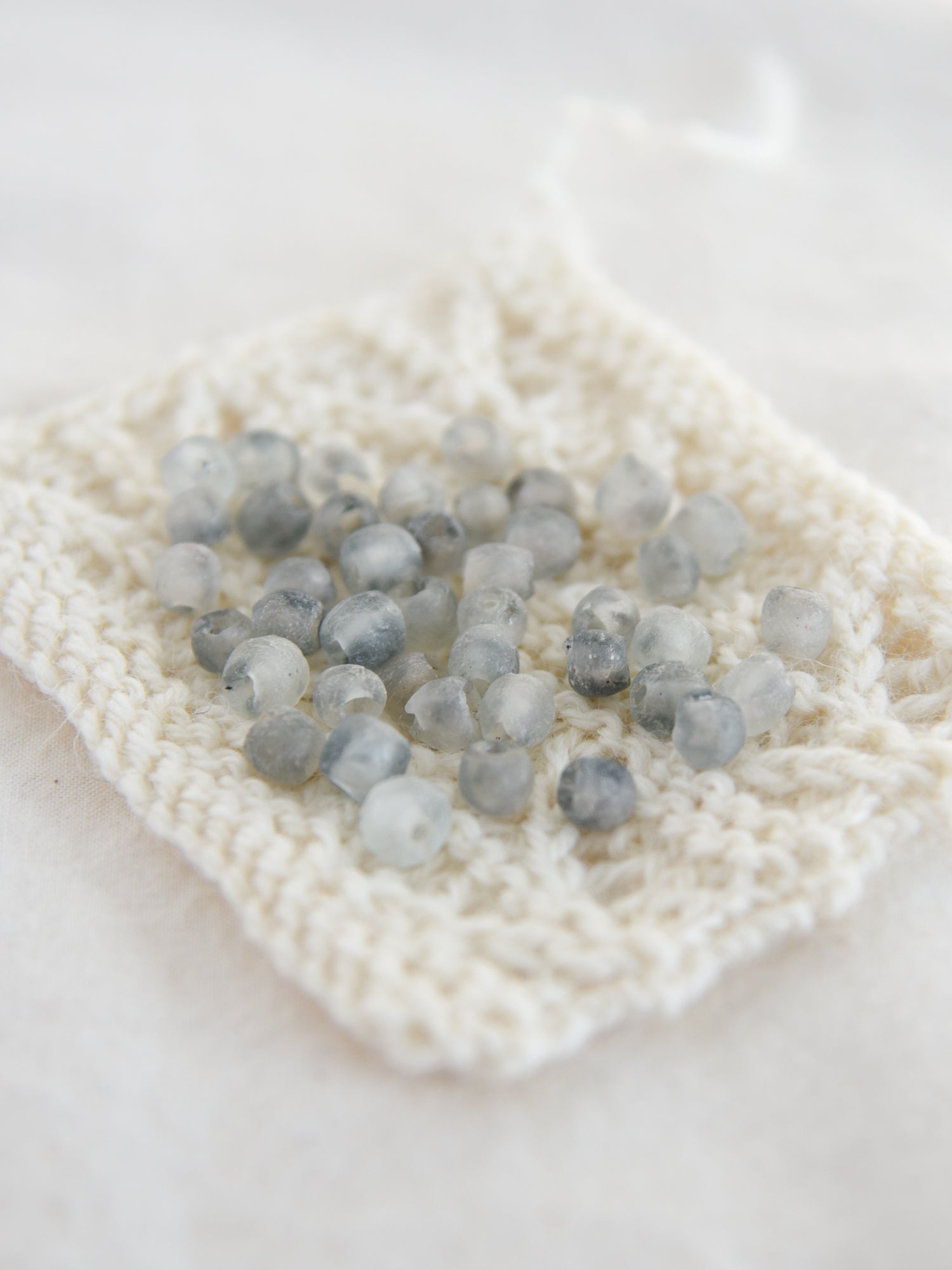 Ecobutterfly Artisan Glass Beads --Mottled Ash
