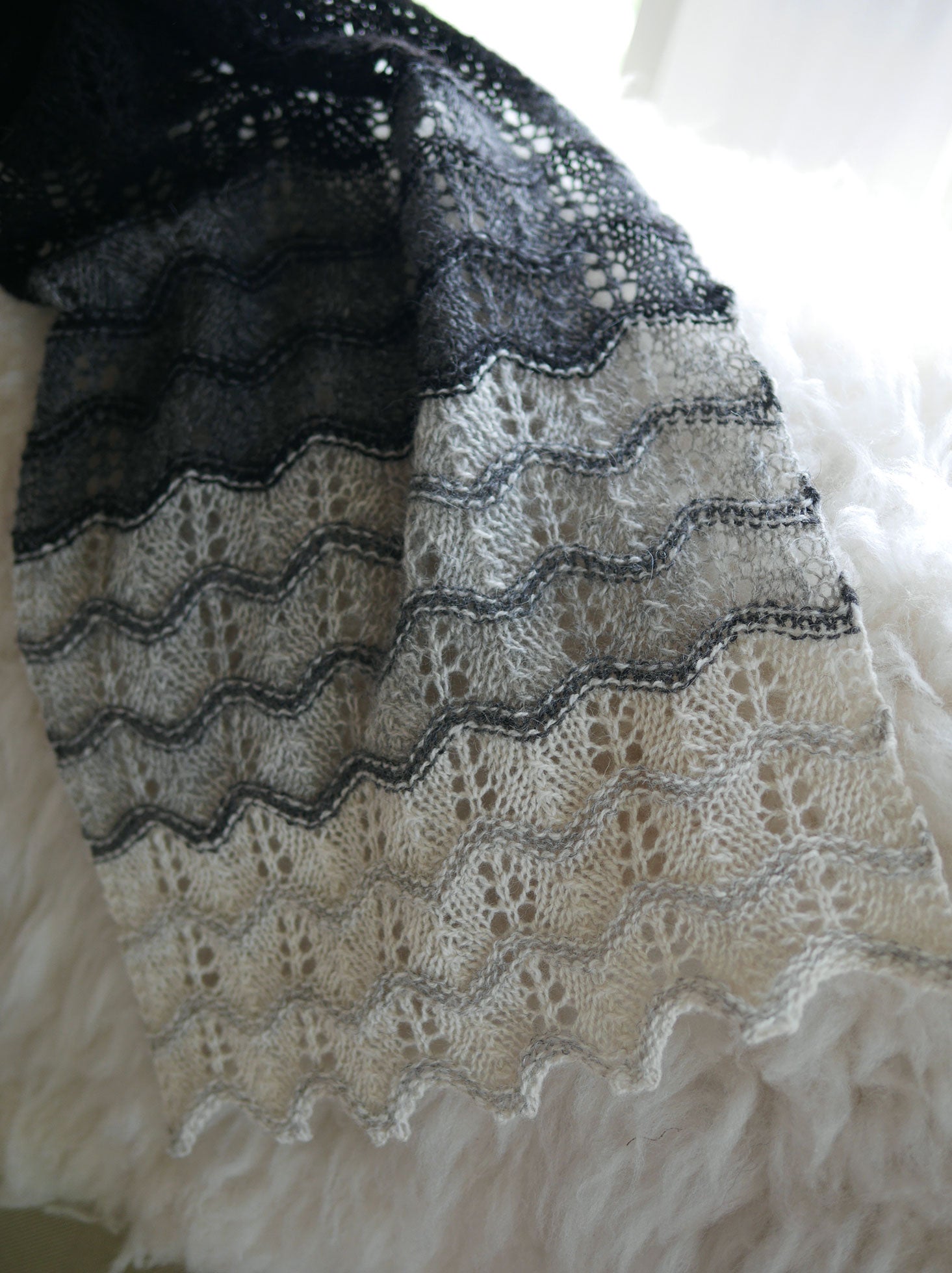 Eshaness Scarf or Stole <br/><small>knitting pattern</small>