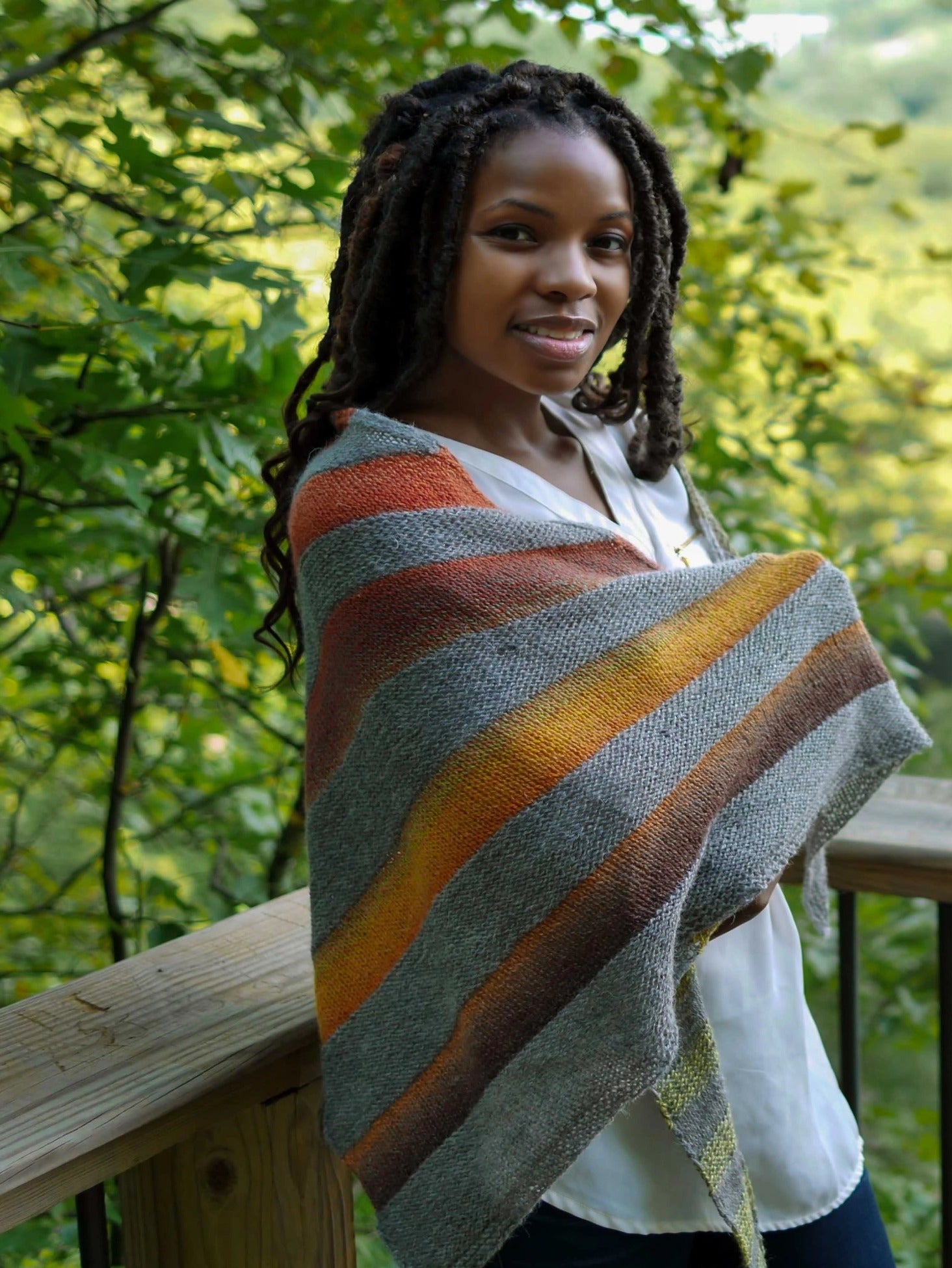 Fall Between the Branches Shawl <br/><small>knitting pattern</small>