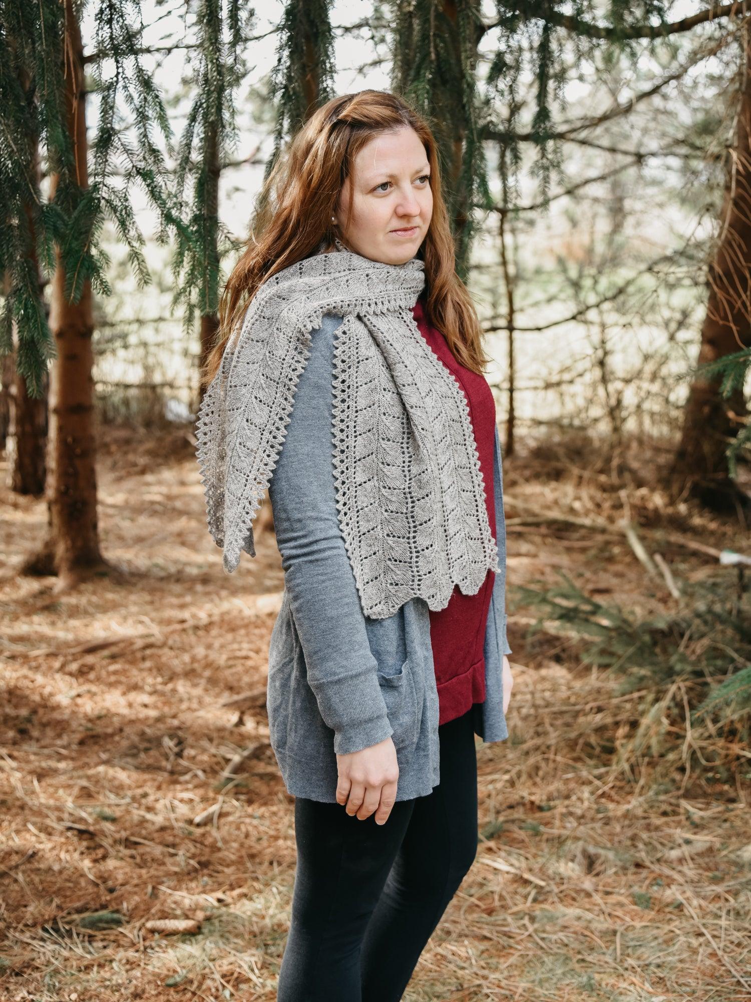Longshadows Scarf or Stole <br/><small>knitting pattern</small>
