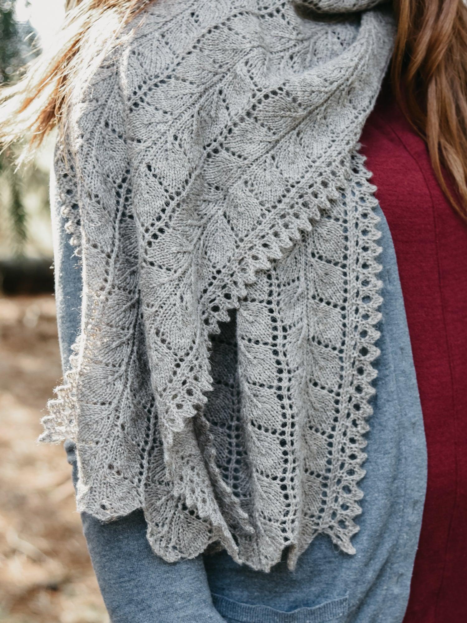 Longshadows Scarf or Stole <br/><small>knitting pattern</small>