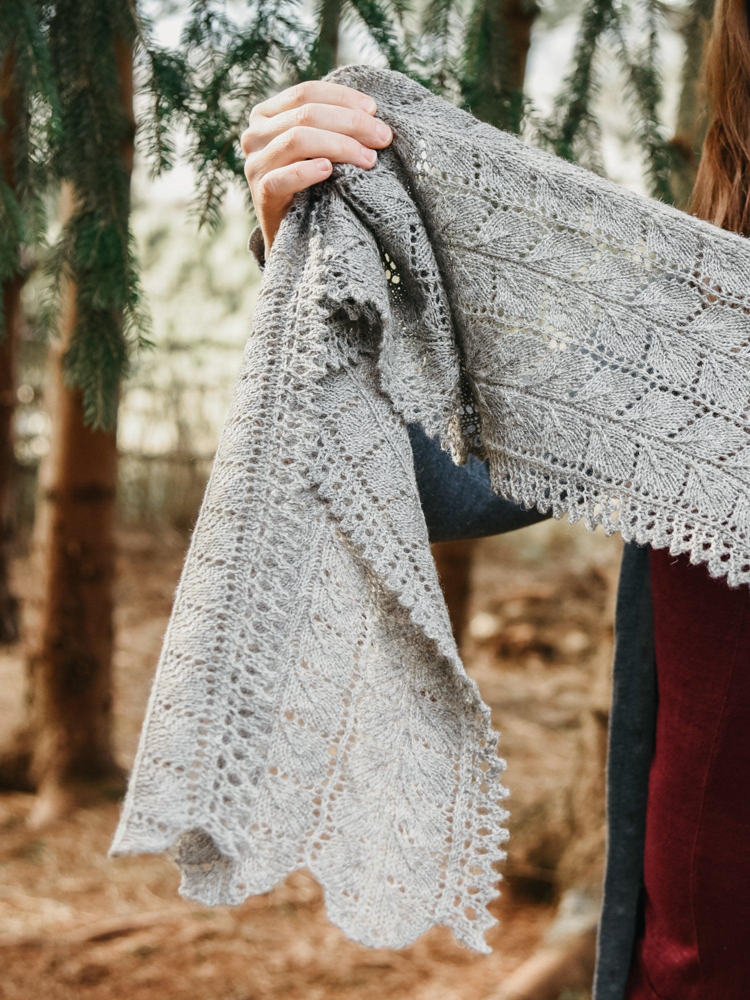 Longshadows Scarf or Stole <br/><small>knitting pattern</small>