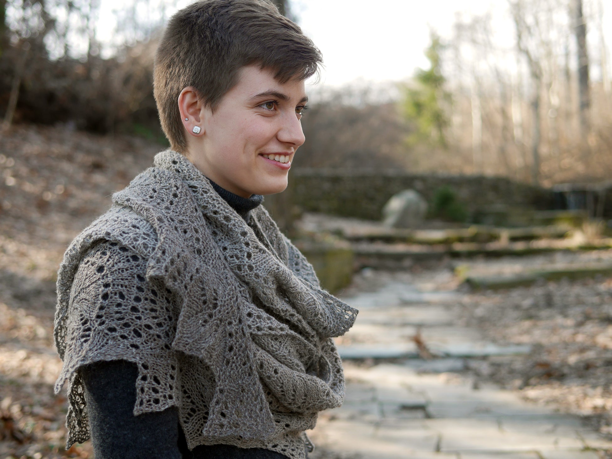 Magnolia Plaza Asymmetric Shawl <br/><small>knitting pattern</small>
