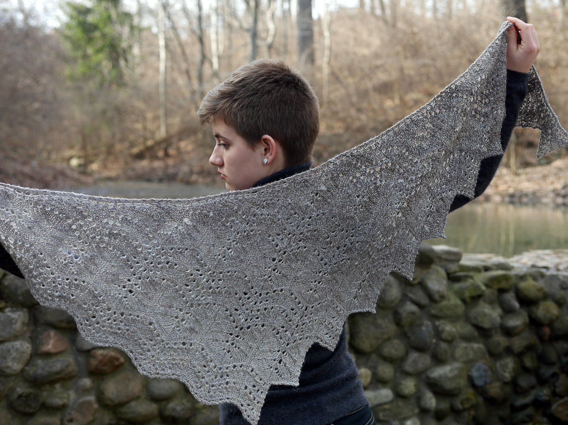 Magnolia Plaza Asymmetric Shawl <br/><small>knitting pattern</small>