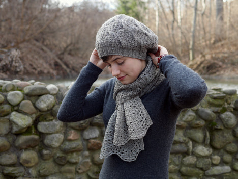 Magnolia Walk Scarf and Stole <br/><small>knitting pattern</small>