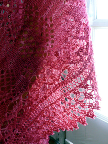 Whispering Pines Triangle Shawl <br/><small>knitting pattern</small>