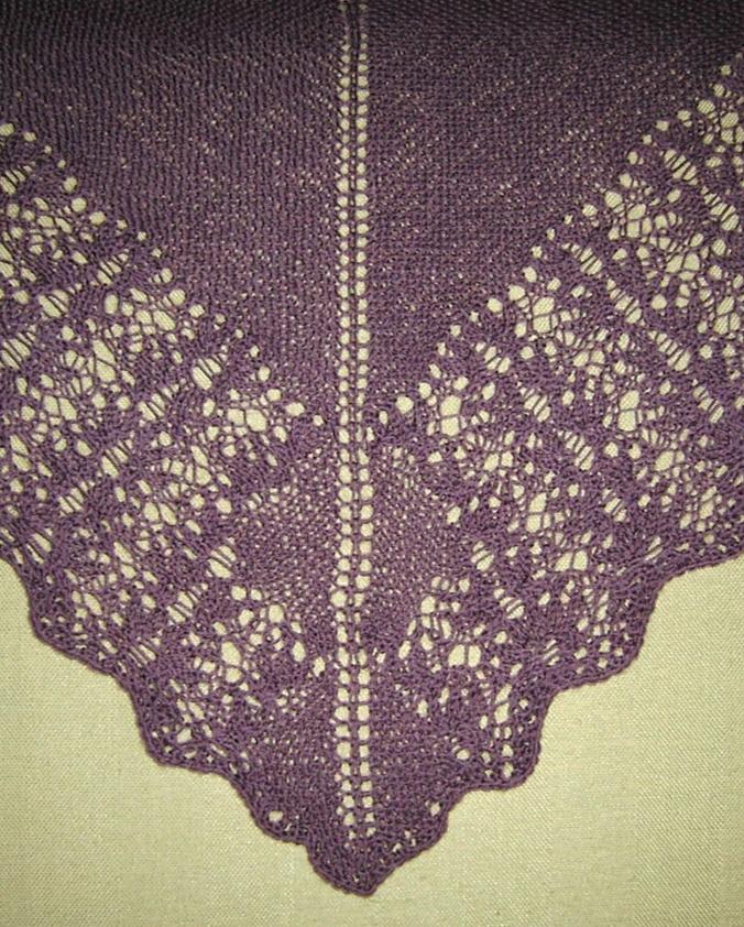 Simple Shawl Knitting Pattern