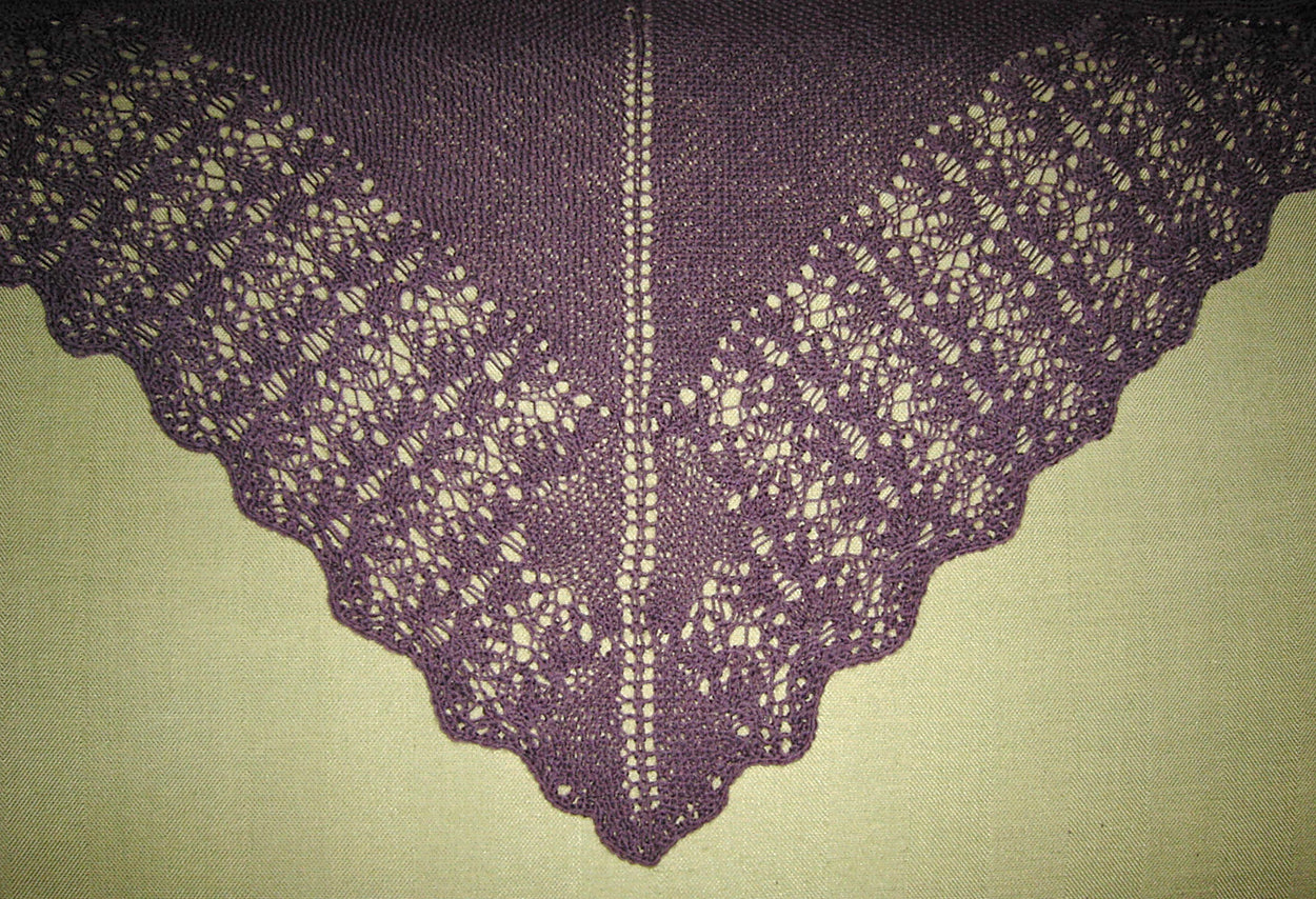 Simple Shawl Knitting Pattern