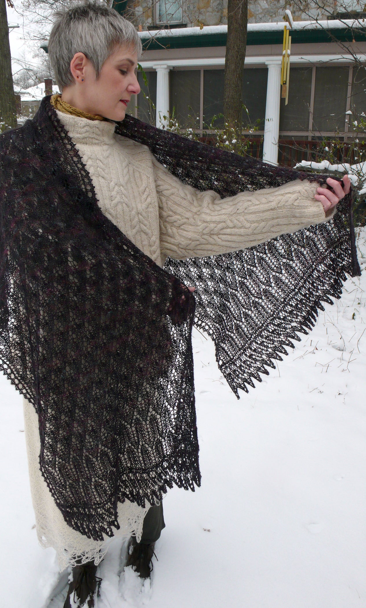 Simurgh Lace Stole <br/><small>knitting pattern</small>