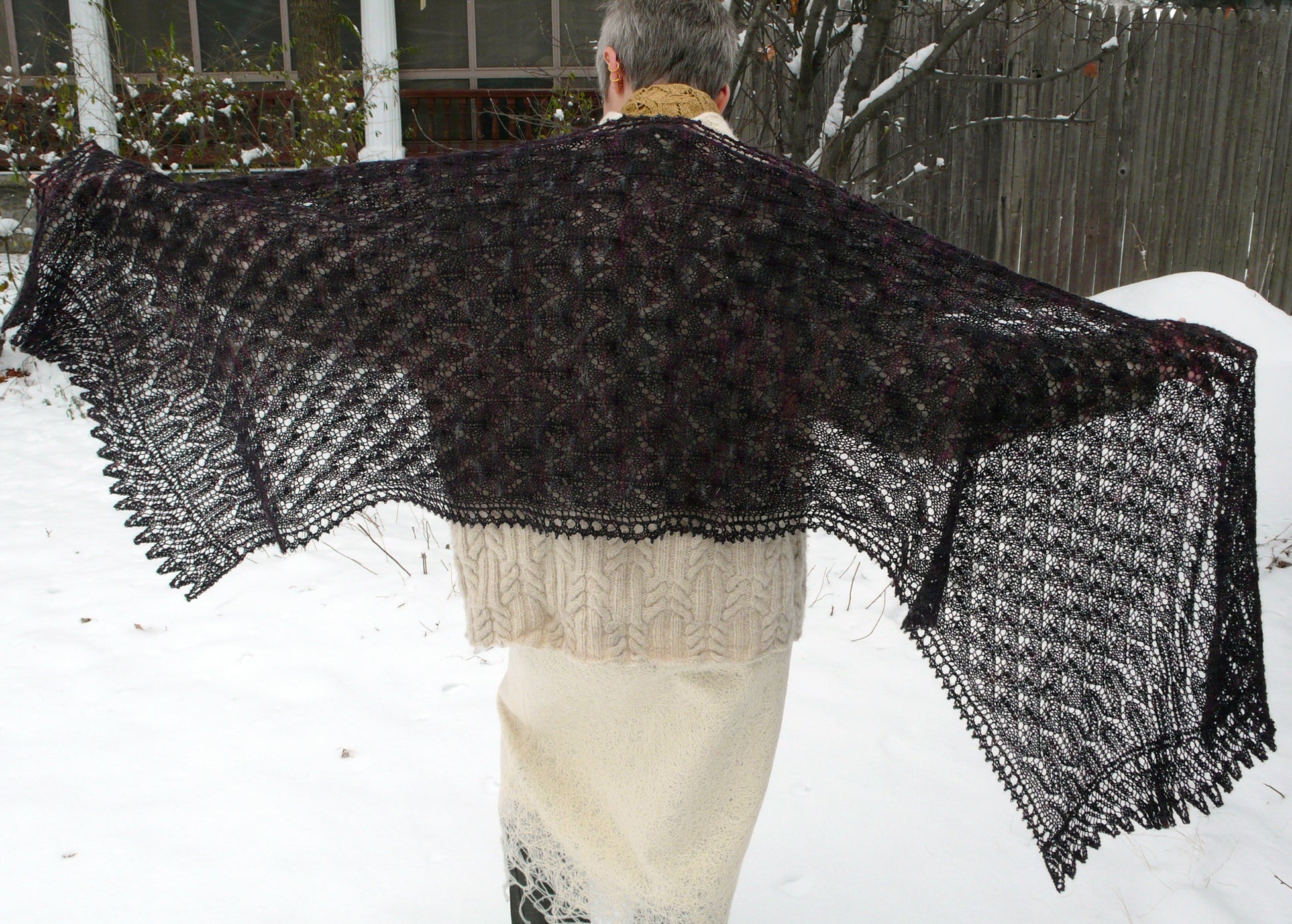 Simurgh Lace Stole <br/><small>knitting pattern</small>