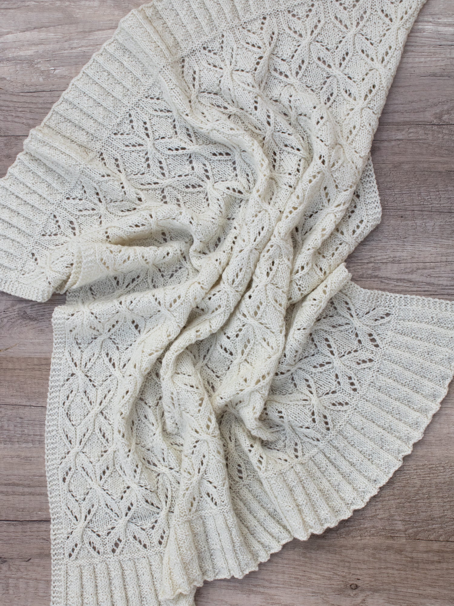 Spring Frost Scarf, Wrap, or Blanket <br/><small>knitting pattern</small>