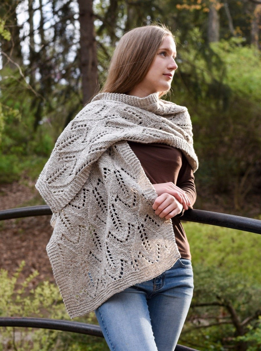 Totally Autumn Throw or Wrap knitting pattern