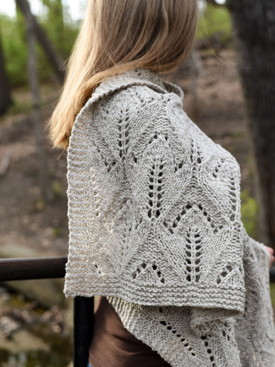Totally Autumn Throw or Wrap knitting pattern