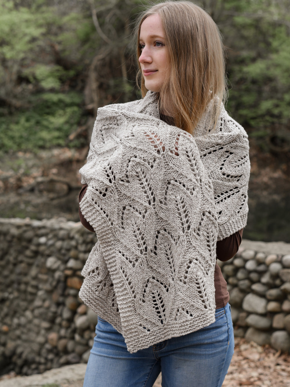 Totally Autumn Throw or Wrap knitting pattern