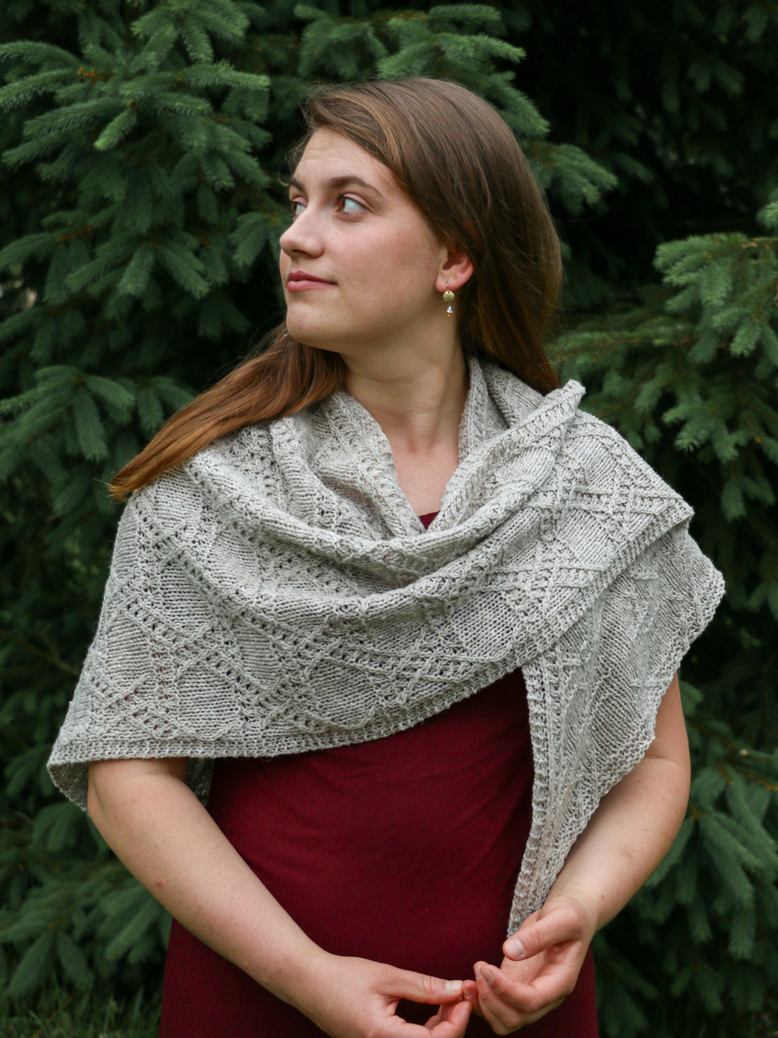Waggle Dance Shawl knitting pattern