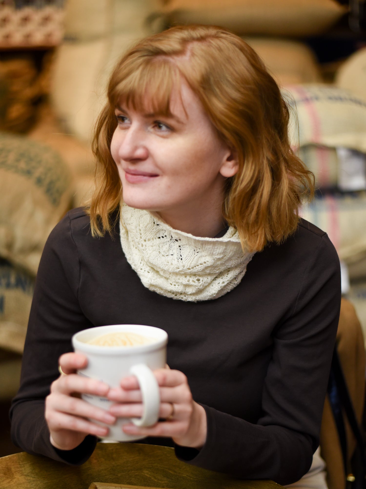Whitethistle Neckwarmer <br/><small>knitting pattern</small>